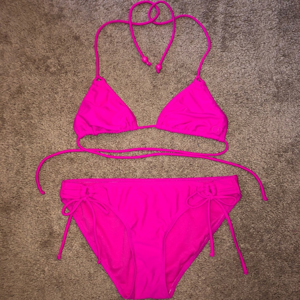 •OP Fuchsia Bathing Suit•
